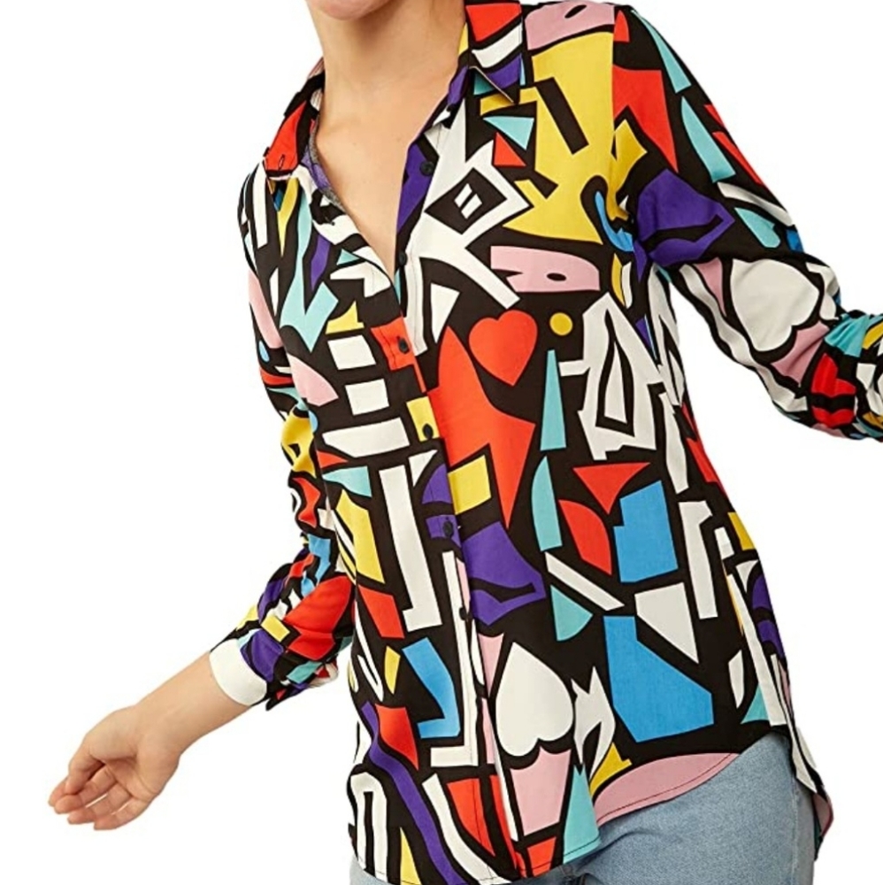 Fashion and colorful long sleeve shirt - Picture 3 of 6